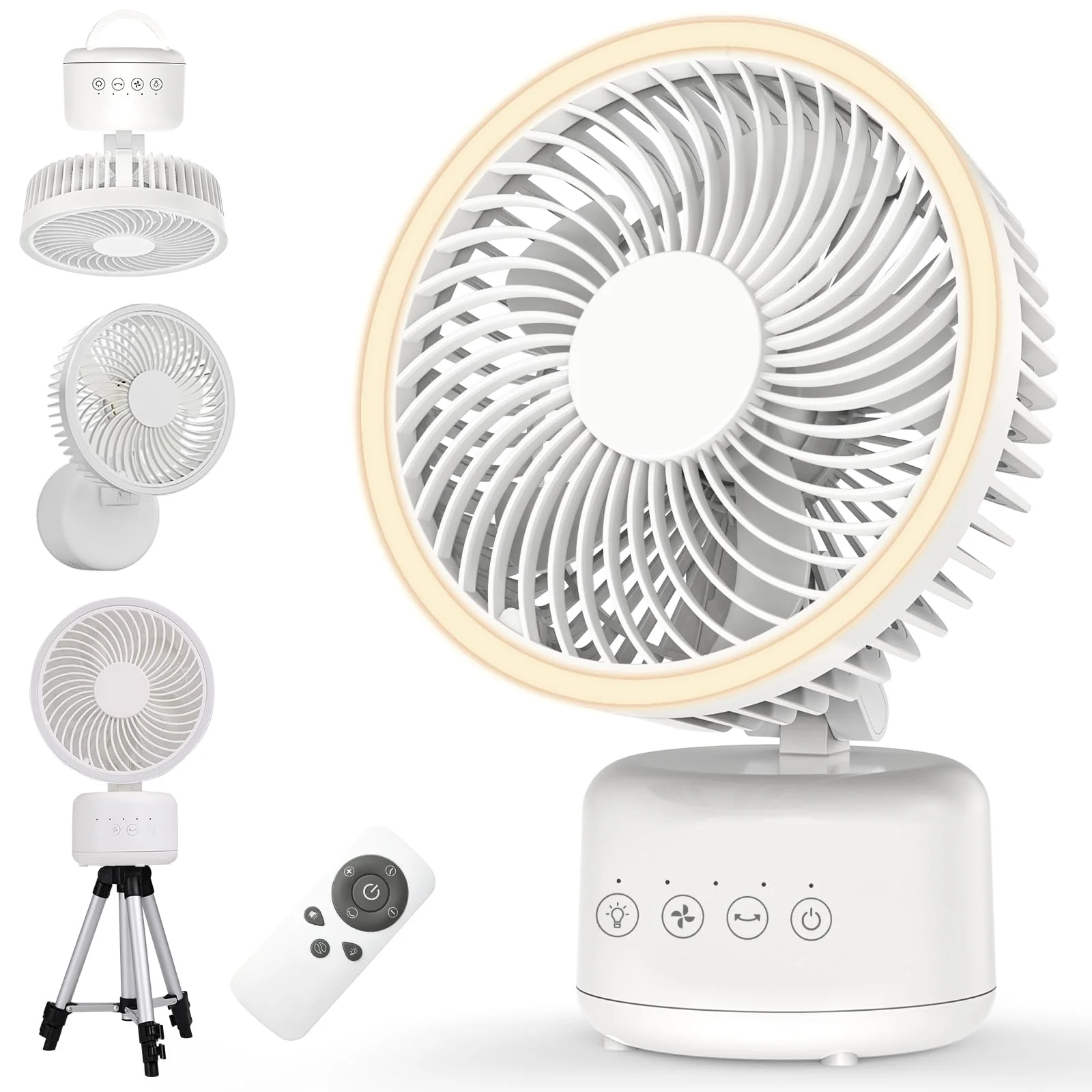 Camping Fan, White