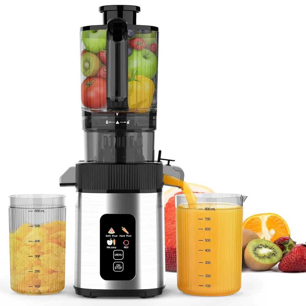 ELECTACTIC Cold Press Juicer, 300 W, Silver