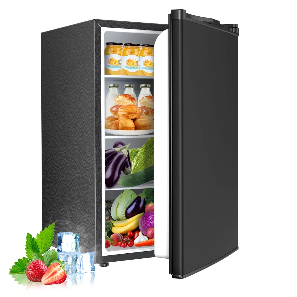 ELECTACTIC Compact Refrigerator, 4.4 cu ft, Black