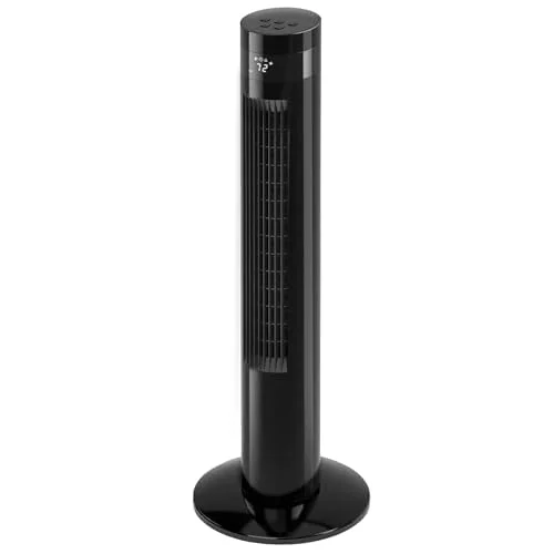 ELECTACTIC Tower Fan, 36 in, Black