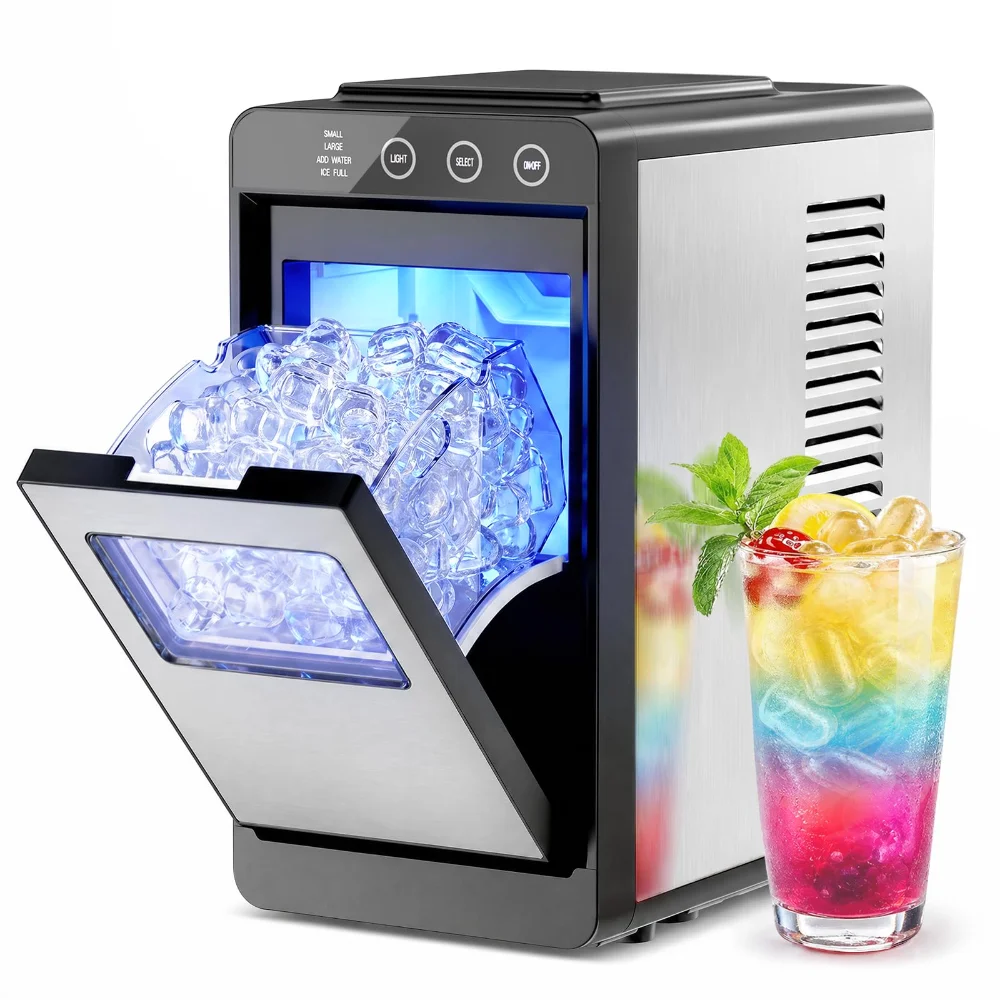 ELECTACTIC Countertop Ice Maker, 26 lbs/24h
