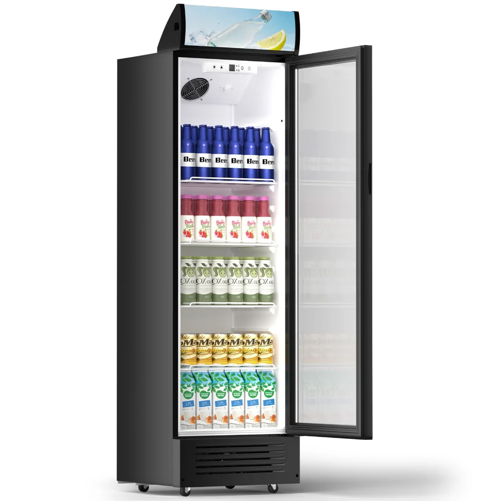 ELECTACTIC Display Refrigerator, 9.1 cu ft, Black