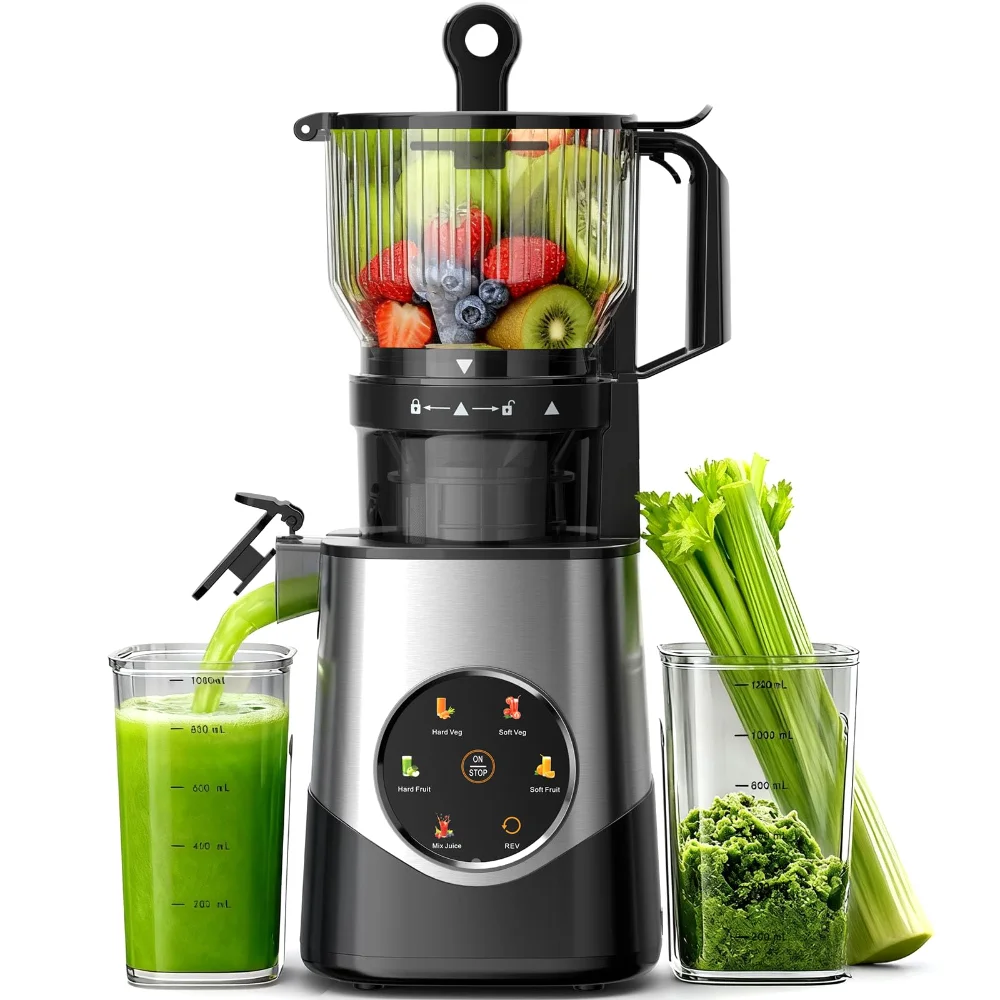 ELECTACTIC Cold Press Juicer, Stainless Steel