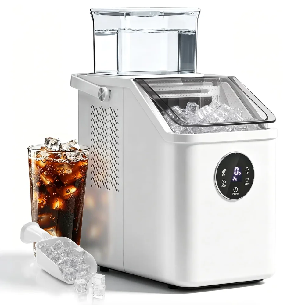 ELECTACTIC Countertop Ice Maker, 26 lbs/24h, White