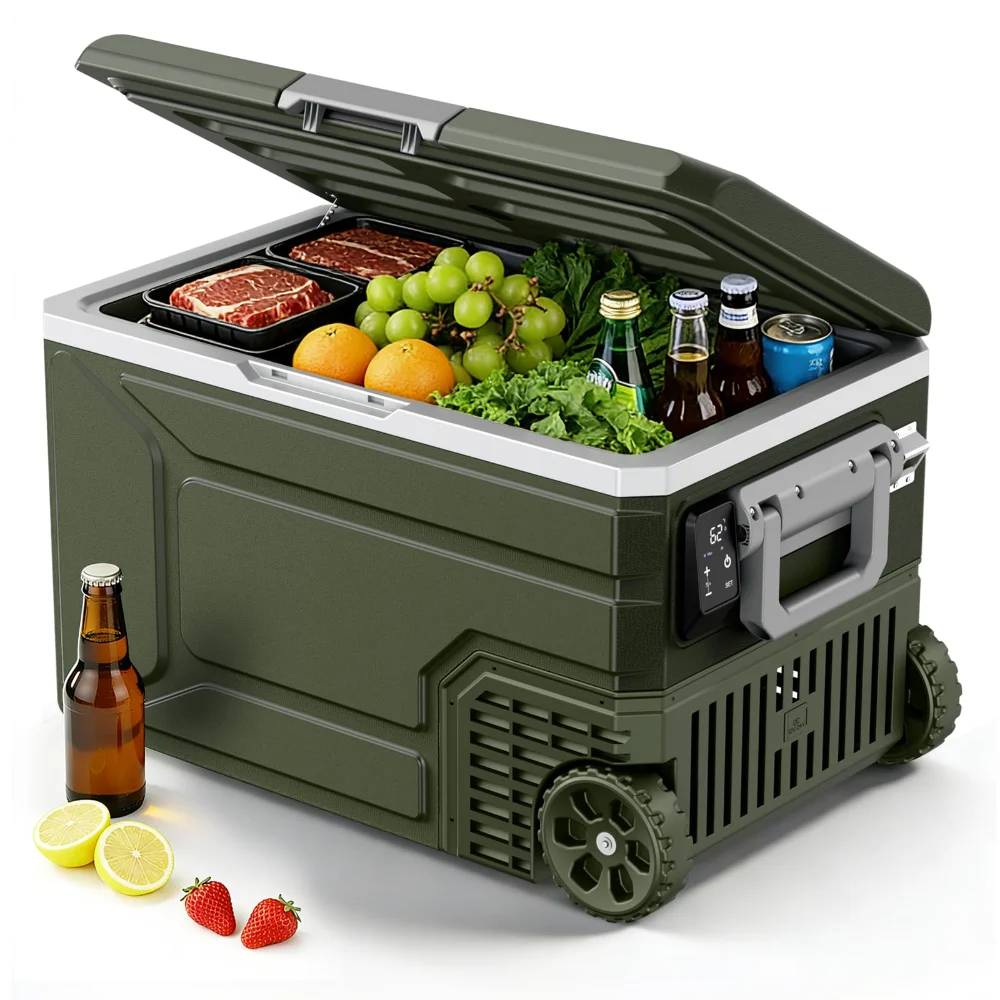 ELECTACTIC Car Refrigerator, 64 L, Green