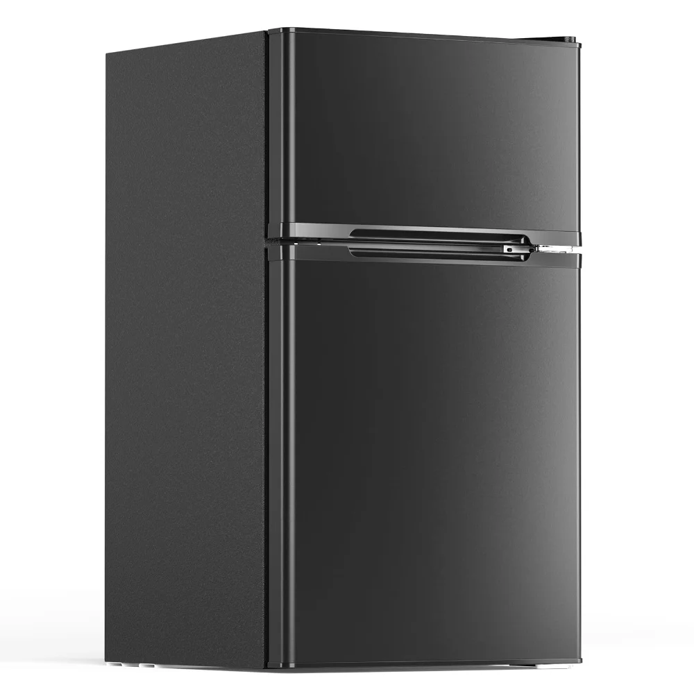 ELECTACTIC Mini Fridge with Freezer, 3.1 cu ft, Black