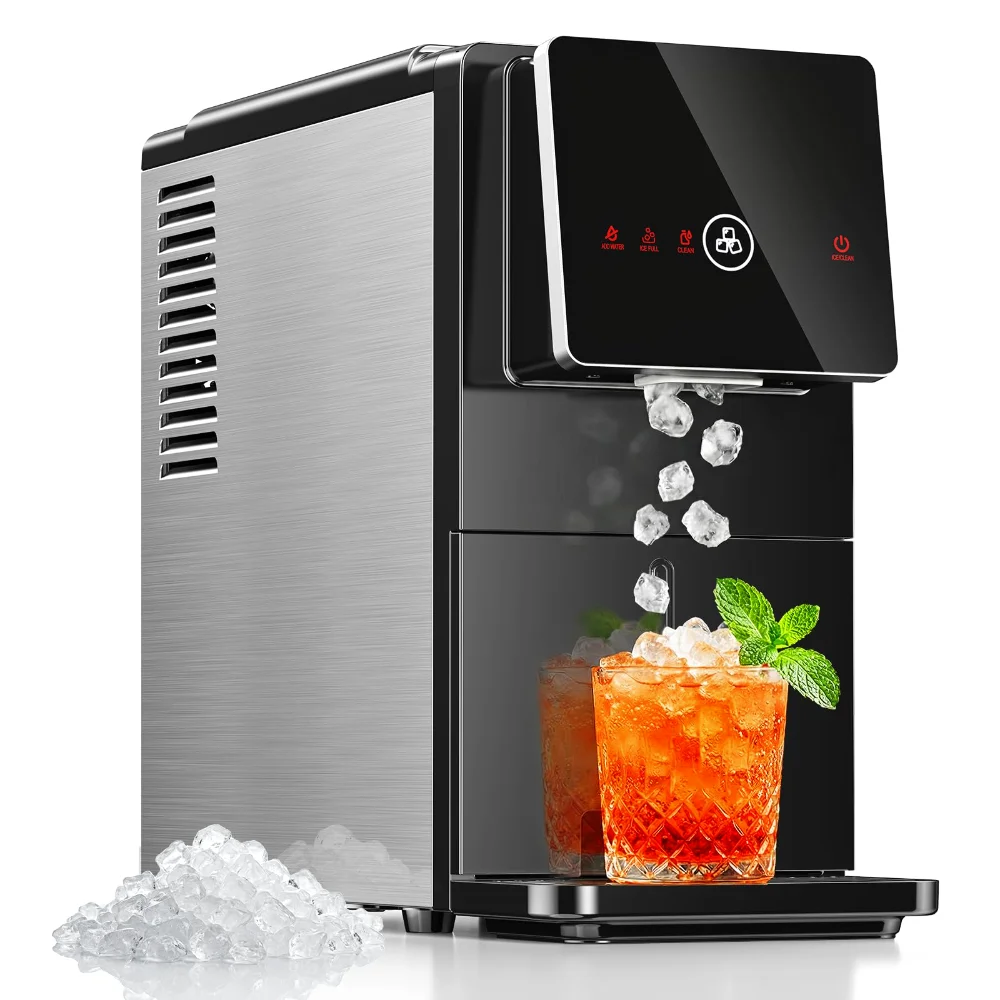 ELECTACTIC Nugget Ice Maker, 35 lbs/24h, Black