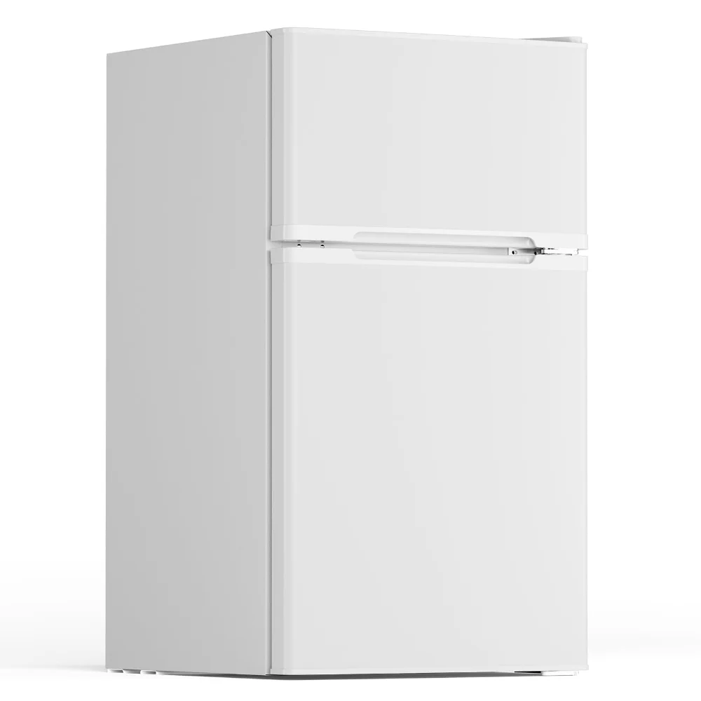 ELECTACTIC Mini Fridge with Freezer, 3.1 cu ft, White