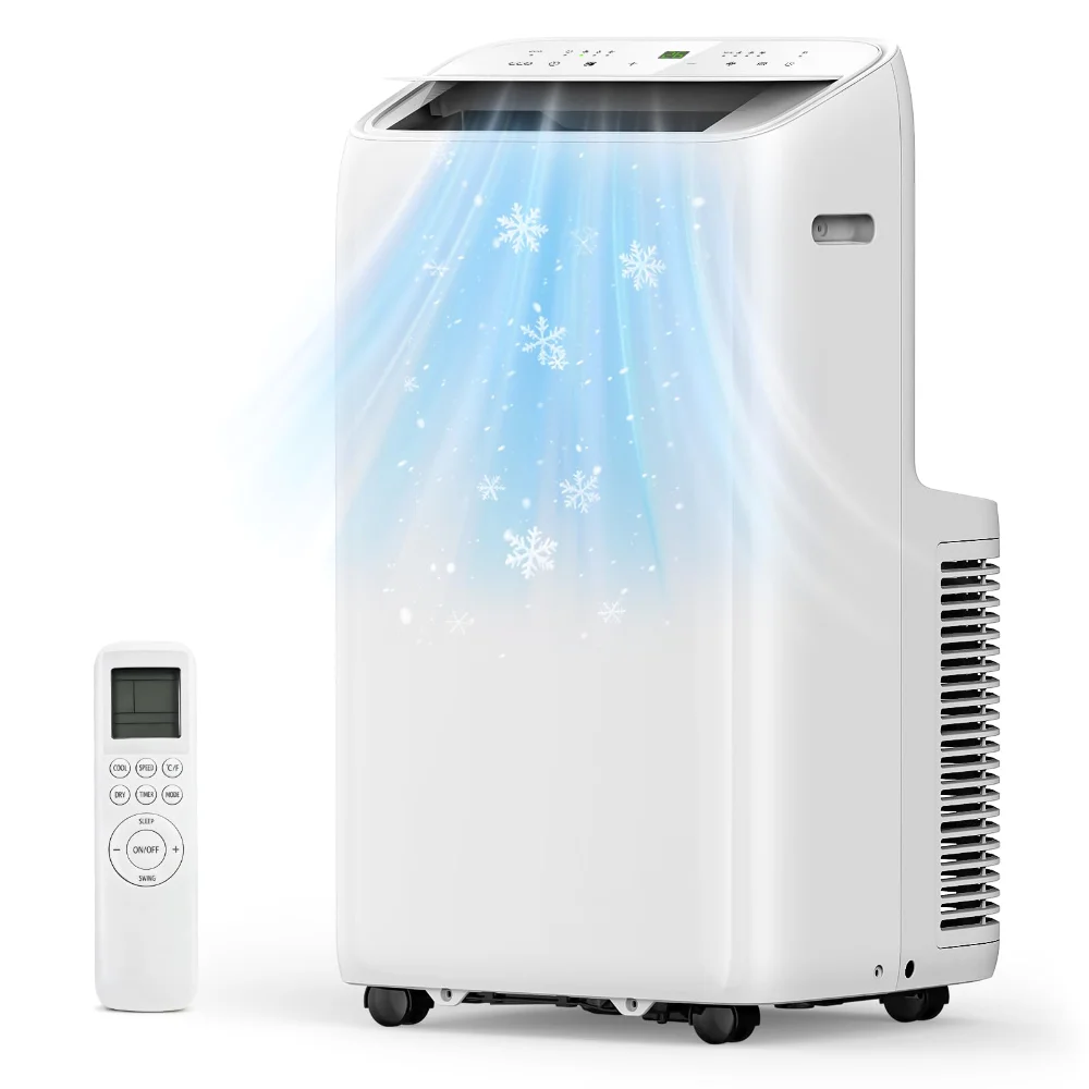 ELECTACTIC Portable Air Conditioner, 14,000 BTU, White
