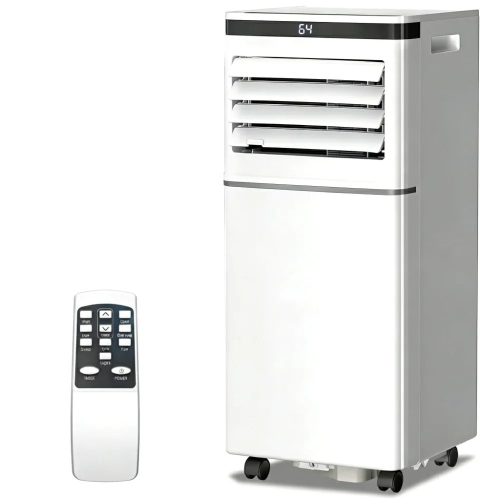 ELECTACTIC Portable Air Conditioner, 8,000 BTU, Black