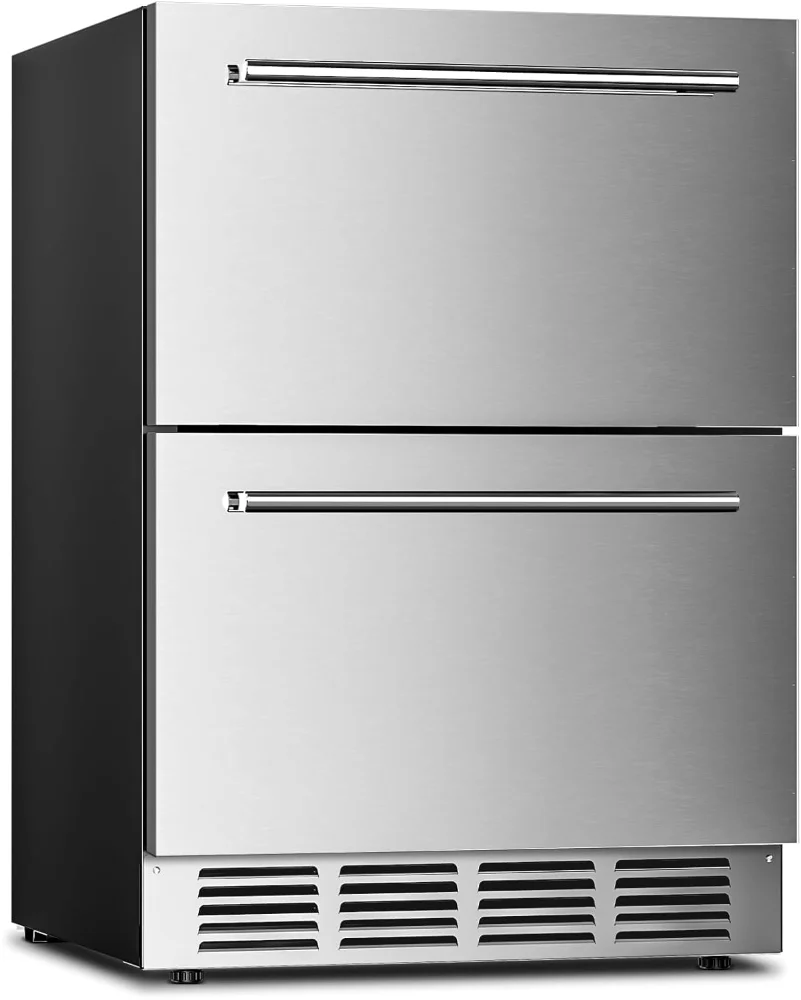 ELECTACTIC Undercounter Beverage Fridge, 145 cans, Stainless Steel