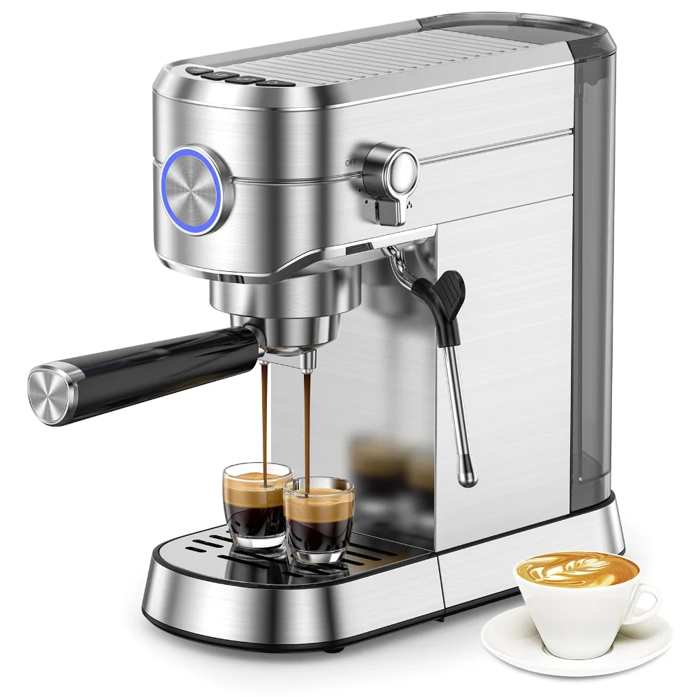 ELECTACTIC Espresso Machine, 20 bar, Stainless Steel
