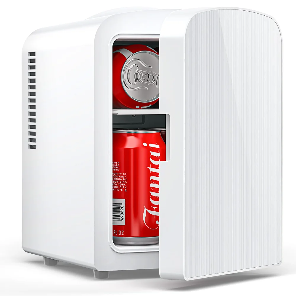 ELECTACTIC Portable Mini Fridge, 4 L, White