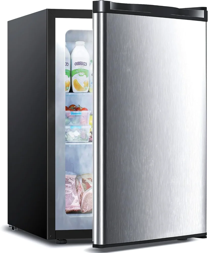 ELECTACTIC Upright Freezer, 3.2 cu ft, Stainless Steel