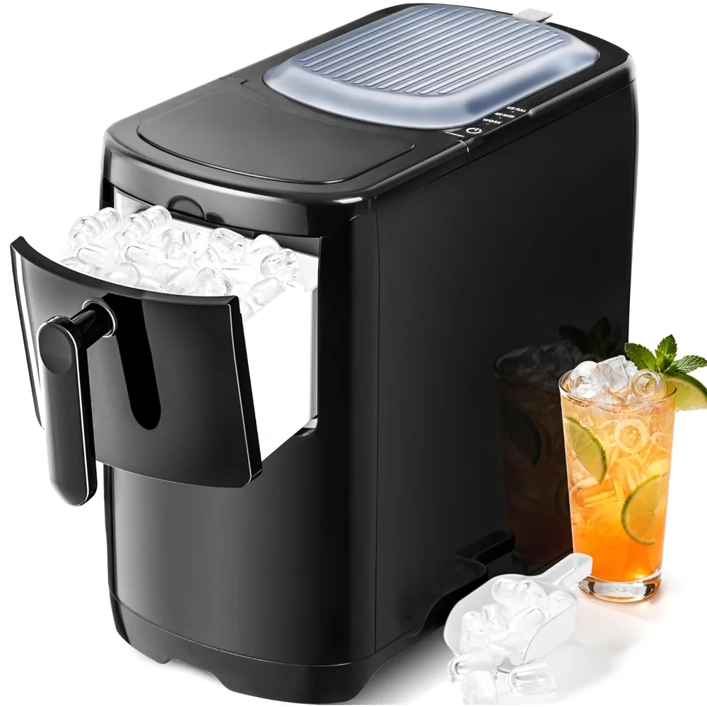 ELECTACTIC Countertop Ice Maker, 18 lbs/24h, Black