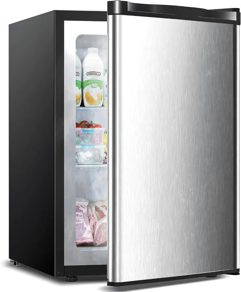 ELECTACTIC Upright Freezer, 3.2 cu ft, Silver