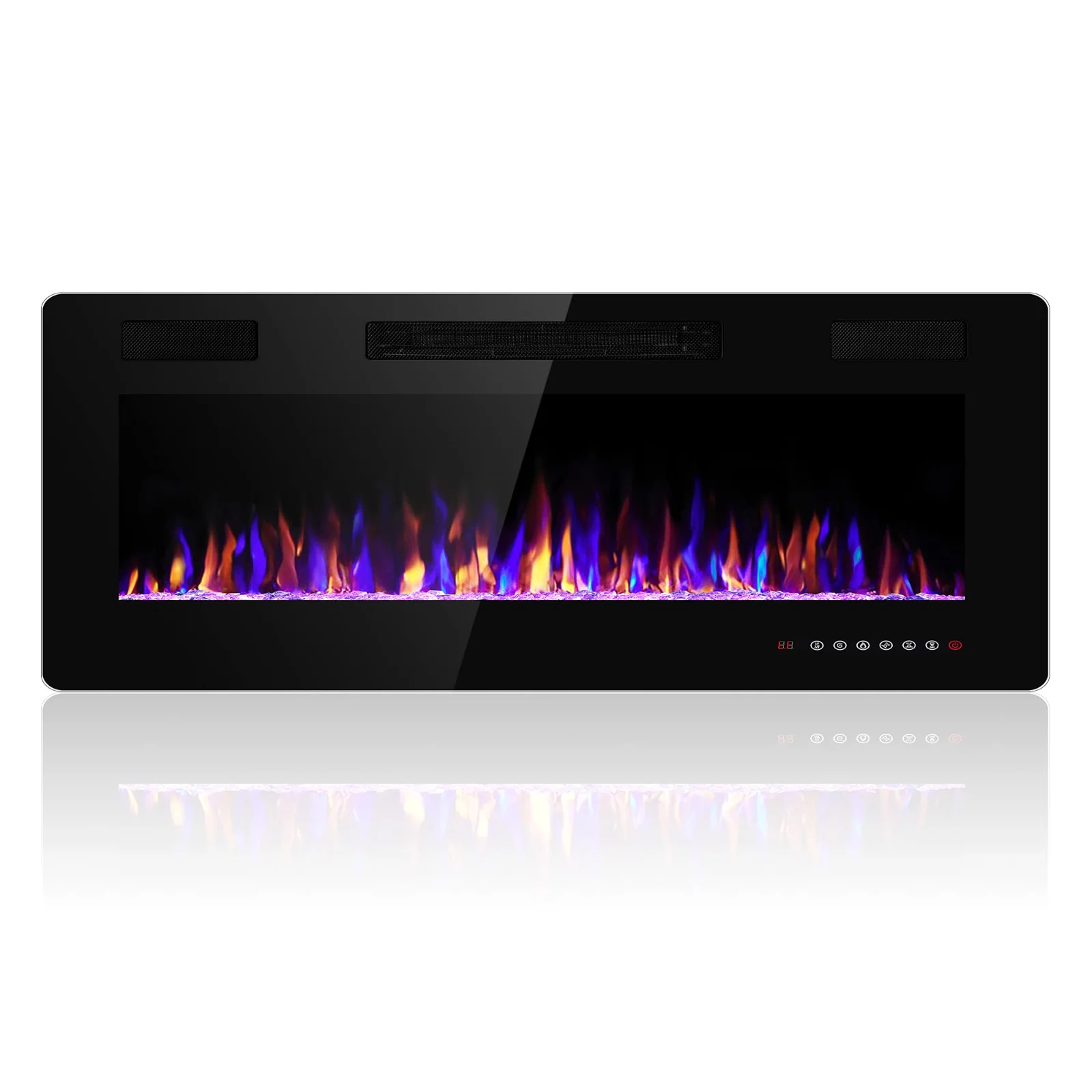 ELECTACTIC Electric Fireplace, 36 in, Black